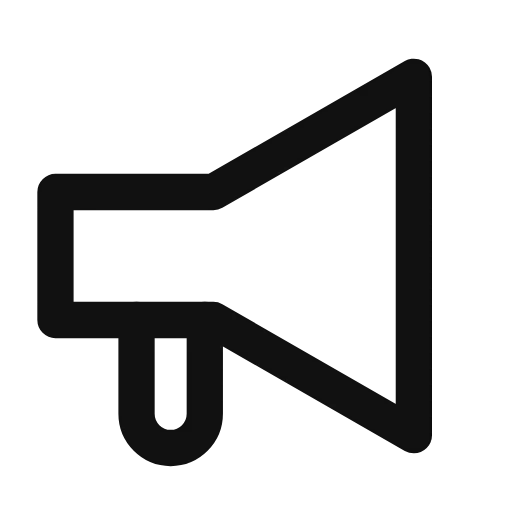 megaphone outline