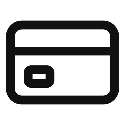 credit card outline