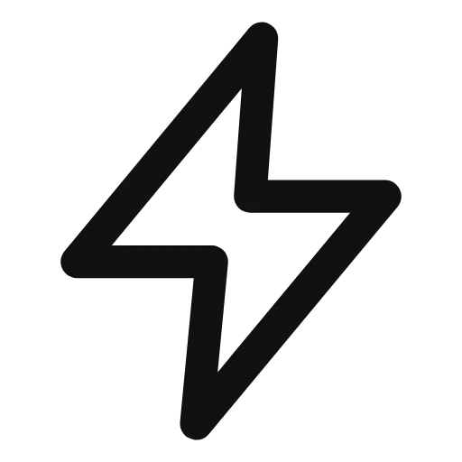 lightning bolt outline