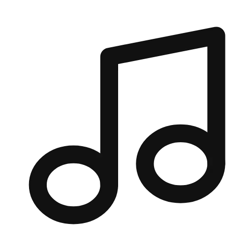 music note outline