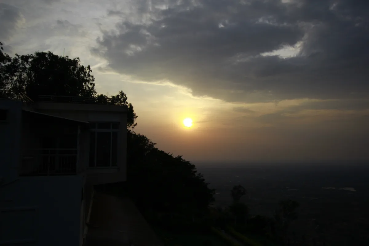 Sunset Over the Landscape