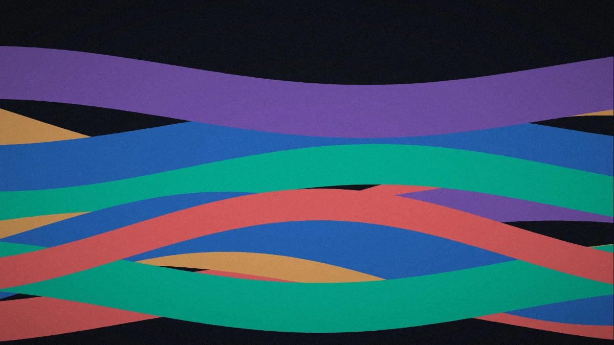 abstract 01 flowing ribbons