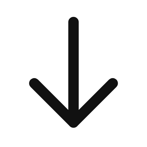 arrow down outline