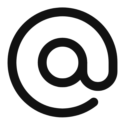 at sign outline
