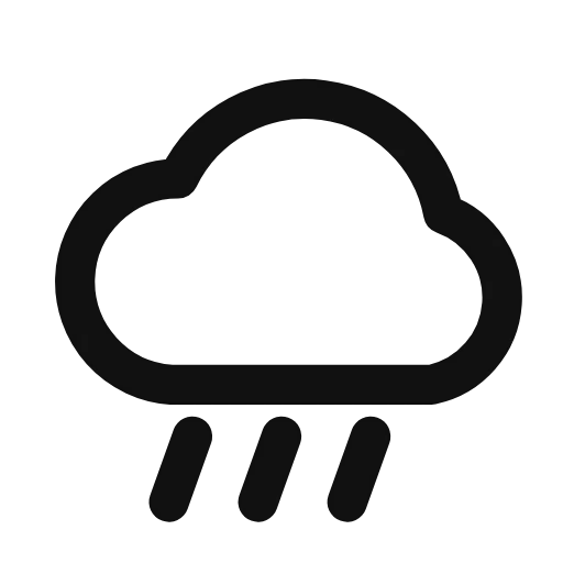 cloud rain outline
