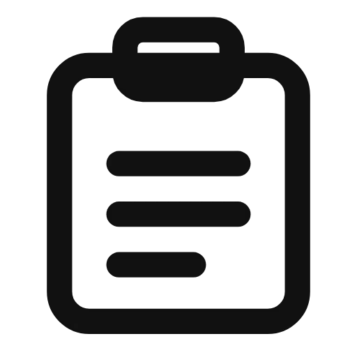 clipboard outline