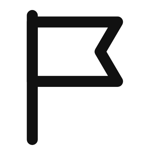 flag outline