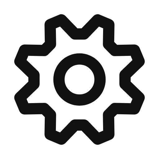 settings outline